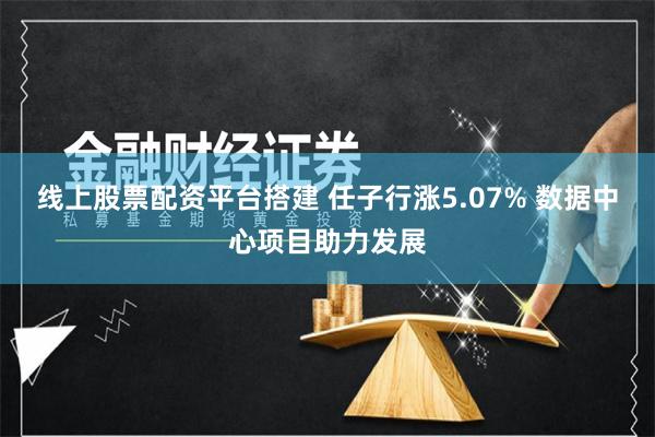 线上股票配资平台搭建 任子行涨5.07% 数据中心项目助力发展