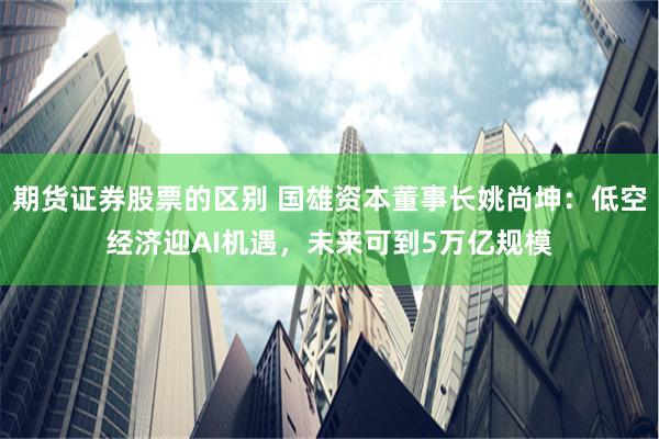 期货证券股票的区别 国雄资本董事长姚尚坤：低空经济迎AI机遇，未来可到5万亿规模