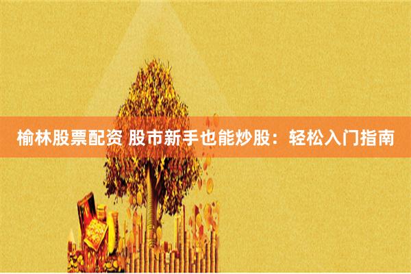 榆林股票配资 股市新手也能炒股：轻松入门指南